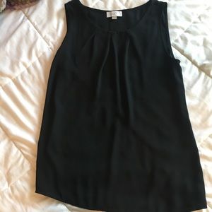 LOFT Black Sheer Top